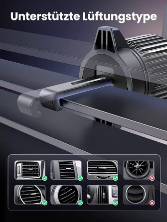 Бездротовий зарядний пристрій Автомобільний тримач мобільного телефону з функцією зарядки Магнітний бездротовий зарядний пристрій