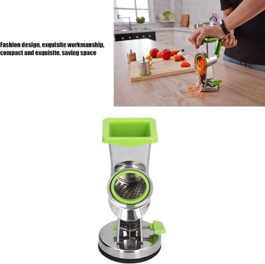 Модна, компактна і красива ручна барабанна обертова терка Topyond виготовлена з міцних матеріалів, проста в збірці, ідеально підходить для натирання сиру та інших інгредієнтів.