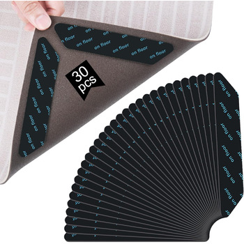 Килимок протиковзкий для килима Vicloon, 30 шт. Килимок протиковзкий для килима, що миється, кутова протиковзка накладка для килим