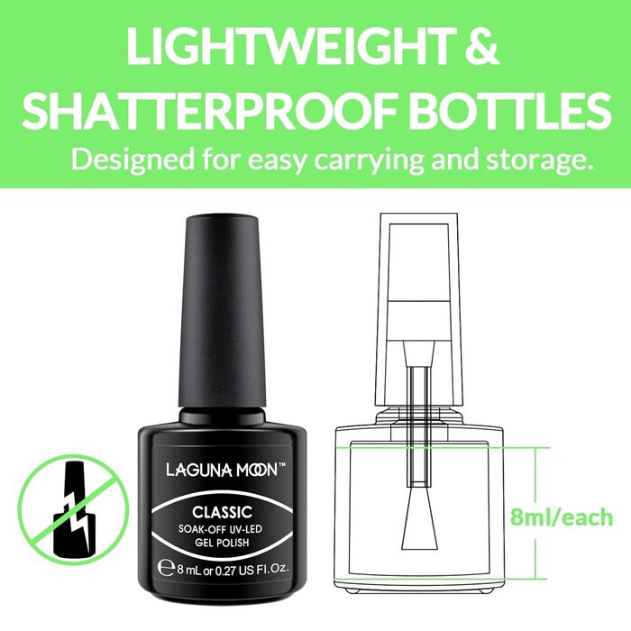 Набір гель-лаків Lagunamoon (25 елементів)