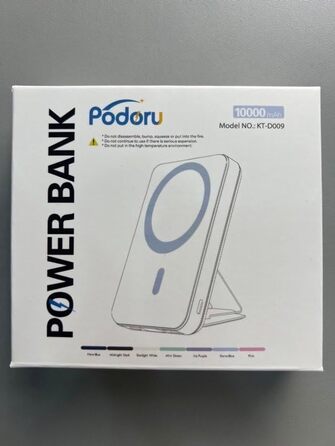 Powerbank iPhone, 10000mAh, складаний, магнітний, бездротовий, PD 22.5W Fast Charging зі світлодіодним дисплеєм