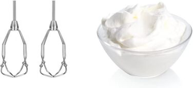 Ручний міксер Bosch Styline MFQ40302, 2 віночки, 2 гаки для тіста з нержавіючої сталі, можна мити в посудомийній машині, 5 швидкос