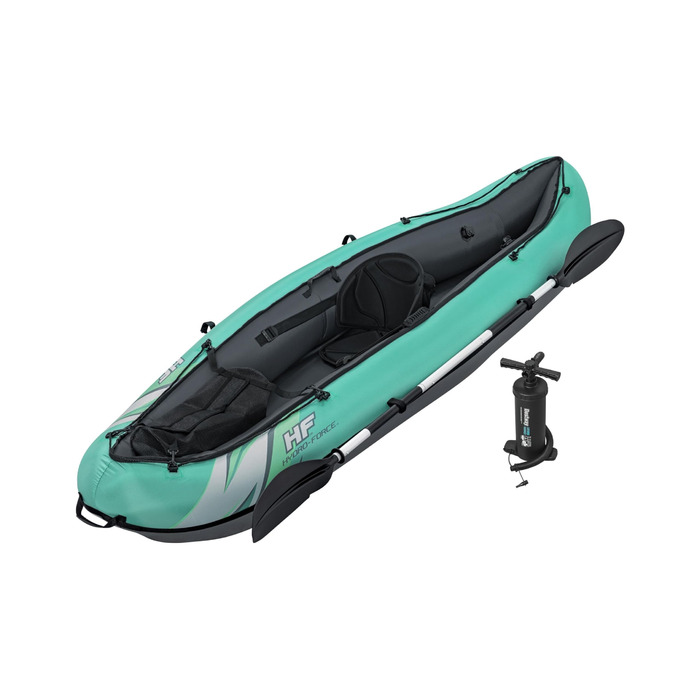 Комплект каяка Hydroforce Ventura, надувний човен з ручним насосом, веслом та сумкою для зберігання, одномісний каяк кількох стилів 2023 року