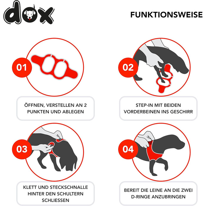 Шлейка для собак DDOXX Reflect Airmesh Step-In - Регульована нагрудна шлейка для цуценят усіх розмірів - XL (рожева)