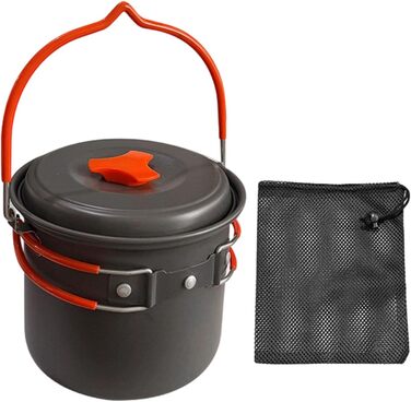 Набір для кемпінгу об&39ємом 1,4 л, термостійкий алюмінієвий сплав, підходить для експедицій у дикій природі