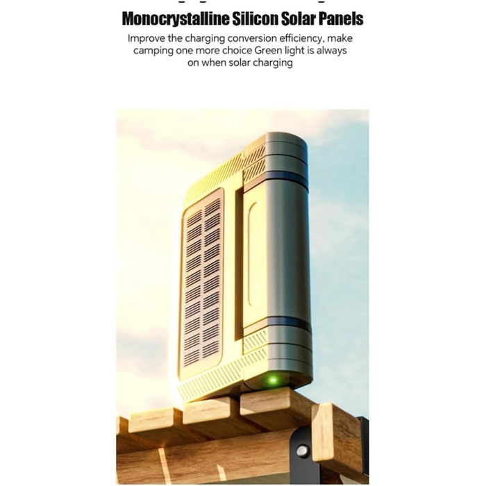 Аварійний водонепроникний ліхтар для кемпінгу з підсвічуванням, світлодіодний портативний ліхтар для намету, газону, 5000 мАг