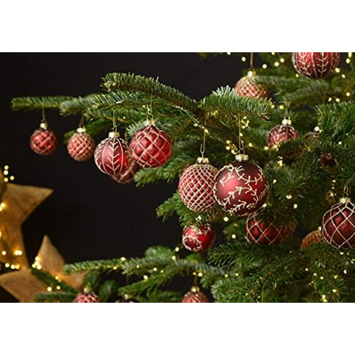 Елегантних скляних різдвяних кульок 12 шт MC-Trend