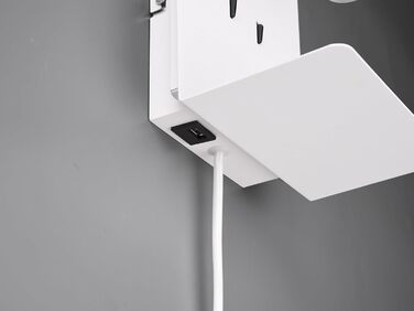 Стільний настінний LED-світильник Trio Leuchten Element 222570231, матовий білий метал, 1 x 3 Вт, з USB-портом для зарядки