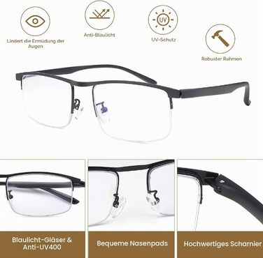Фотохромні окуляри для захисту від синього світла та UV400 антиблікові комп'ютерні окуляри для геймінгу та роботи, прозорі лінзи, захист очей від втоми для чоловіків та жінок