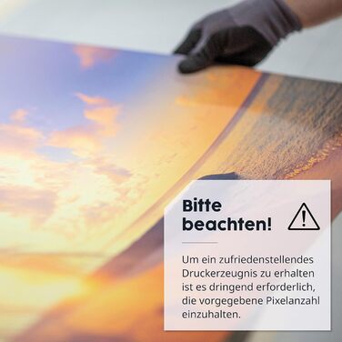 НАСТІННА КАНІКУЛА - Ваше зображення на акрилі - Comfort Edition XXL - 100x60 см акрилове скло з друком вашого власного фото - високоякісна біла алюмінієва рама, включаючи настінне кріплення - друк Ultra HD - Зроблено в Німеччині 100Д x 60Ш см Колір рами Б