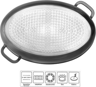 Жаровня Stoneline Gourmet, овальна, 38,8 x 26,3 см, 8 л, з кришкою з ароматизованого скла для дозованого додавання рідини, з литог