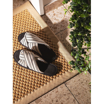 Килимок для дверей benuta Pure Greta - Бежевий 60x90 см - 100 сизаль - Прямокутний та в стилі Бордюрний, Однотонний, Натуральне життя, Скандинавське життя - Легкий догляд для вітальні, спальні, коридору, тераси, балкона 60 x 90 см (Прямокутний) Бежевий