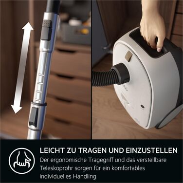 Пилосос із мішком AEG HYGIENIC 6000, 850 Вт, 3 роки гарантії, AB61H6SW Matt Wei
