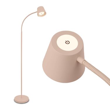 Бездротовий LED-торшер BRILONER з сенсорним димером, тепле біле світло, бежевий, 126,5 см