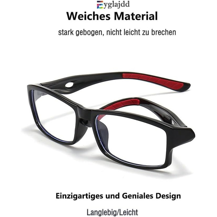 Спортивні окуляри для читання Eyglajdd для жінок, чоловіки, легкі прямокутні окуляри для читання, 5 упаковок синіх світлоблокуючих окулярів 1.50 чорний, синій, сірий, білий помаранчевий, чорний білий 1.5 x