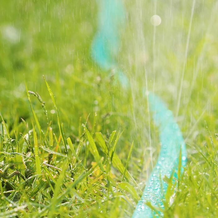 Поливальний шланг-плоский, 15 метрів, з отворами для саду, готовий до підключення, зелений