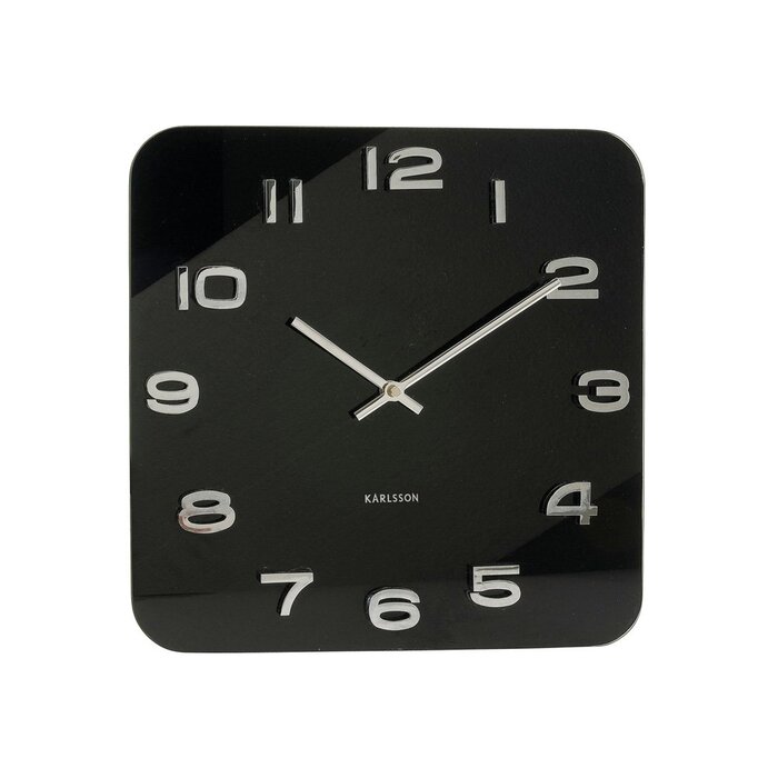 Настінний годинник Karlsson KA4398 Vintage Glas, чорний