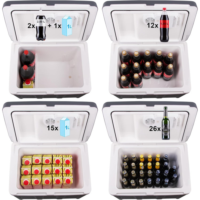 Електричний холодильник об&39ємом 45 літрів, 12 В, 230 В, охолодження та обігрів, термоелектричний холодильник на колесах, для автомобіля, вантажівки, міні-холодильника, термобоксу для автомобіля, човна, кемпінгу, тихий еко-режим