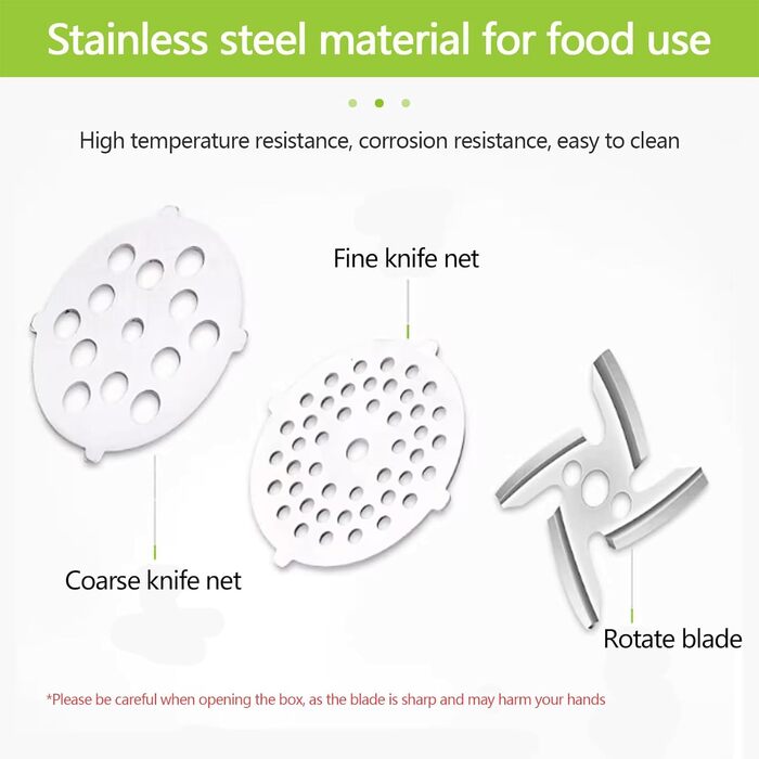 Набір ручних м'ясорубок, шеф-кухарська м'ясорубка з насадкою для печива, роторна м'ясорубка для м'яса, також ідеально підходить дл