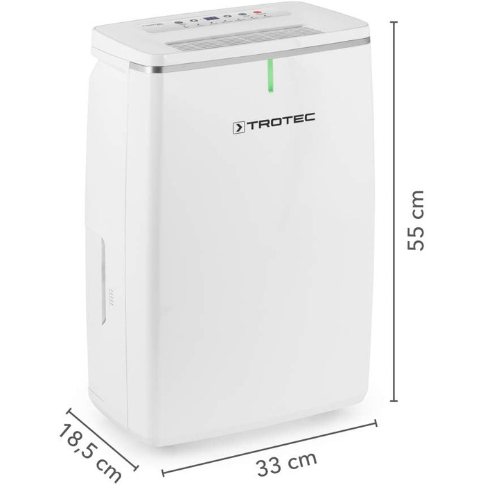 Електричний осушувач повітря TROTEC TTK 72 E продуктивність 16 л/добу для площі 50 м / 125 м з автовідключенням для квартири та спальні