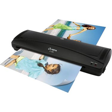 Ламінатор Olympia A 330 Гаряче та холодне ламінування Ламінатор до A3 Захист від бульбашок Ламінатор Ідеально підходить для офісу, школи та домашнього офісу Ламінатор з пакетами для ламінування (один)