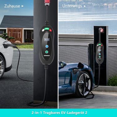 Зарядний кабель CEE 16A до типу 2 11KW 380V, 3-фазний, портативна зарядна станція для електромобілів 5M, мобільна зарядна станція