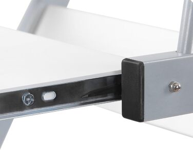 Стіл VASAGLE, комп'ютерний стіл на 4 коліщатках, 2 з яких з гальмами, стіл для ПК, шухляда для клавіатури з плавним ходом, проста