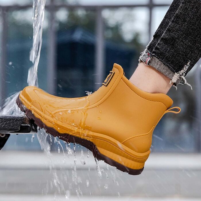 Водне взуття, гумові чоботи для подорожей та походів, розмір 38 EU, жовті