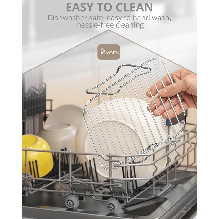 Аксесуари для фритюрниці HOMGEN 6 шт. Аксесуари для фритюрниці Двокамерна фритюрниця Аксесуари для Ninja Foodi AF400EU AF300EU 8-9.5 л Решітка для приготування їжі, папір для випічки тощо