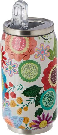 Ізольована пляшка для пиття Les Artistes Paris Pull can&39IT з нержавіючої сталі та поліпропілену кольору Eden, 280 мл, розміри 7,2 см x 7,2 см x 14 см, A-6828 280 мл Різнокольоровий