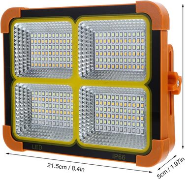 Портативний сонячний кемпінговий ліхтар Healifty зі світлодіодним магнітним робочим освітленням, вибухобезпечний компактний для риболовлі, кемпінгу та активного відпочинку на свіжому повітрі