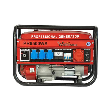 Бензиновий генератор Генератор живлення з аксесуарами, тихий аварійний генератор 2/5 розеток 3 шт. 230 В / 400 В / 12 В Генератор 7 к.с. (5 розеток (2500 Вт WS2500))