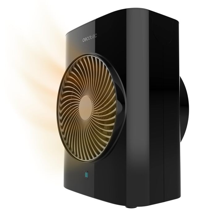 Енергоощадний обігрівач Cecotec ReadyWarm 2070 Max Force Smart, 2000 Вт, 2 рівні потужності, 3 режими, LED-дисплей, пульт ДК, регульований термостат, система безпеки, чорний