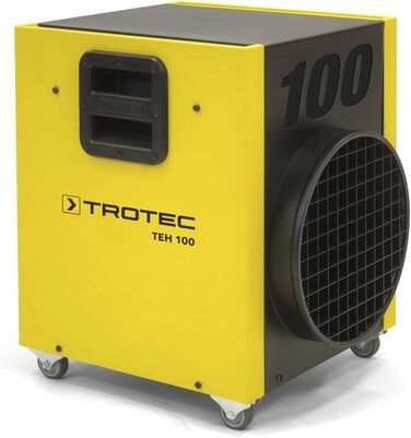 Електричний обігрівач TROTEC TEH 100 з вентилятором потужністю 18 кВт, будівельний обігрівач із міцним захисним покриттям