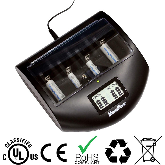 Зарядний пристрій максимальної потужності для 8 батарей (Ni-MH/Ni-CD, AA/AAA, 8 шт. ) FC999 Mark II