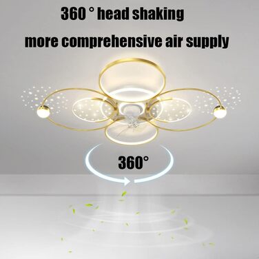 Стельовий світлодіодний світильник PAZWAHF 105 Вт, стельовий вентилятор зі світлодіодним підсвічуванням, регульованою швидкістю ві