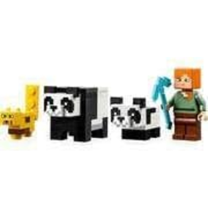 Конструктор з фігурками Алекса та тварин, іграшки для дівчаток і хлопчиків від 5 років, 21158 Minecraft The Panda Nursery