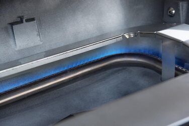 Портативний газовий барбекю на 1 пальник, настільний барбекю маленький для балкона, до 300C, чавунна решітка, портативний кемпінго