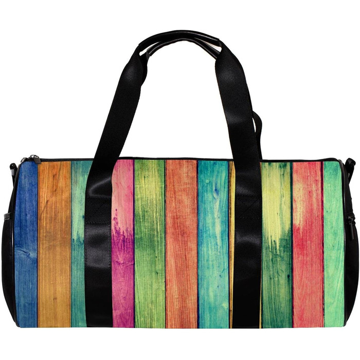 Спортивна сумка, маленька дорожня сумка, сумка для йоги, вінтажний дерев'яний колір у смужку, сумка для фітнесу на відкритому повітрі, ручна поклажа