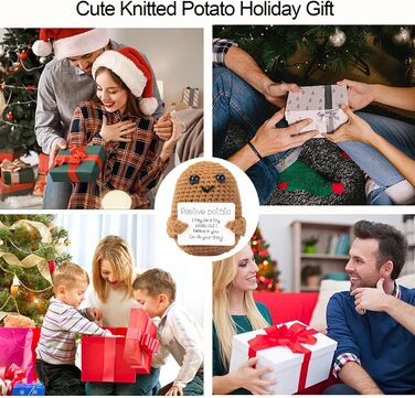 Позитивна картопля-талісман XBOCMY, в'язана мінііграшка, 5х7 см