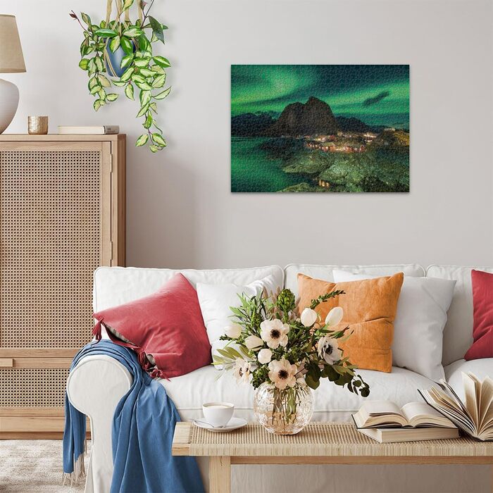 Пазл Ravensburger 12000357 - Полярне сяйво Норвегія, Північне сяйво над Хамной - пазл на 1000 елементів для дорослих і дітей від 1