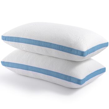 Подушка 40x80 см (2 шт.), Регульована по висоті подушка для сну, Подушка з піни з ефектом пам&39яті, Пральна подушка для ліжка, Постільна подушка з регульованим наповнювачем, на блискавці 2 40 x 80 см