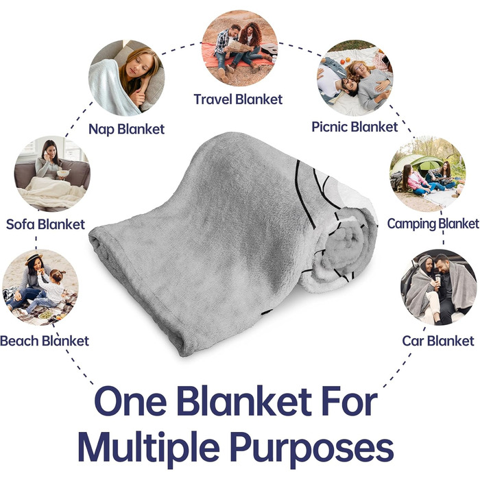 Подарунок для тітки, Персоналізована ковдра, подарунок на день народження тітки, Пухнаста флісова ковдра для моєї тітки, М&39яка флісова обідня ковдра 157 * 132 см (сіра)