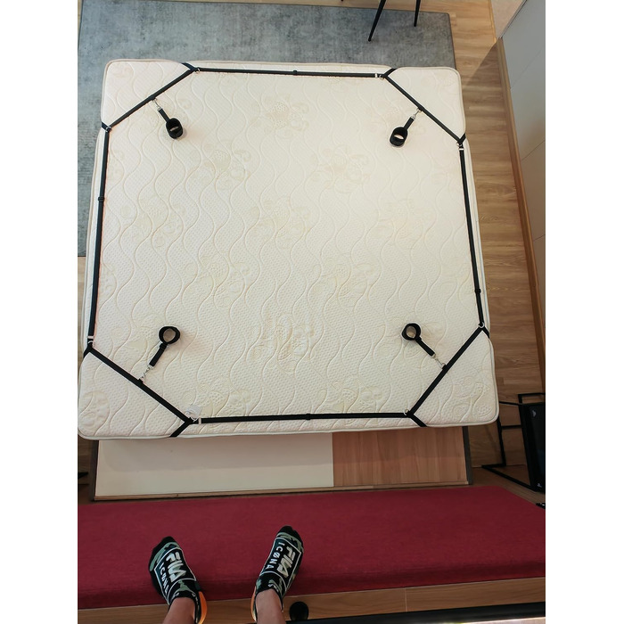 Набір для звязування БДСМ Обмежувачі для ліжка Секс-іграшка для пар I Надзвичайно стабільний набір для звязування з обмеженнями для ліжка, наручниками, завязаними очима, ременями для ліжка, регульованою довжиною, швидким встановленням за 1 хвилину