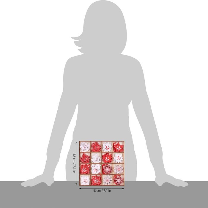 Набір різдвяних прикрас 48 предметів BRUBAKER