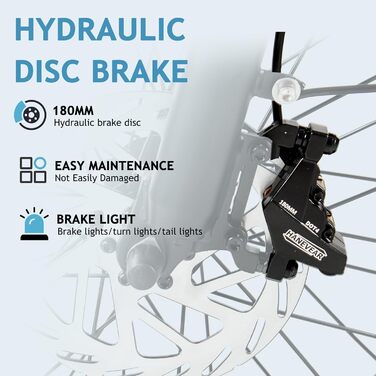 Електричні велосипеди HANEVEAR 20-дюймовий складний електровелосипед Pedelec 24Ah/48V літієва батарея до 140 км, задній двигун 250 Вт, гідравлічні гальма, міський електровелосипед для жінок та чоловіків із заднім кошиком, синій