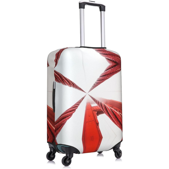 Чохол для валізи Золотий Міст з еластичною тканиною та захистом від подряпин, чорний, розмір 90