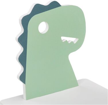 Дитячий комплект сидіння Relaxdays, дизайн динозаврів, дитячий стіл зі стільцем, для дівчаток та хлопчиків, зона відпочинку для дитячих кімнат, білий/зелений