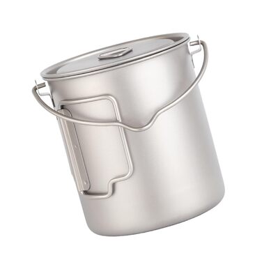 Багаторазова миска для їжі на відкритому повітрі зі складною ручкою, аксесуар для рюкзака для кемпінгу, пікніків, обідів на свіжому повітрі, багатоцільові горщики