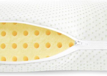 Ергономічна подушка Mister Sandman з піни з ефектом пам&39яті 40x80 см, віскозна подушка, ідеально підходить для сну на животі, спині та боці, подушка для підтримки шиї з чохлом з алое вера, 40 x 80 см